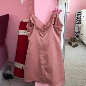 MISSGUIDED satin slip dress